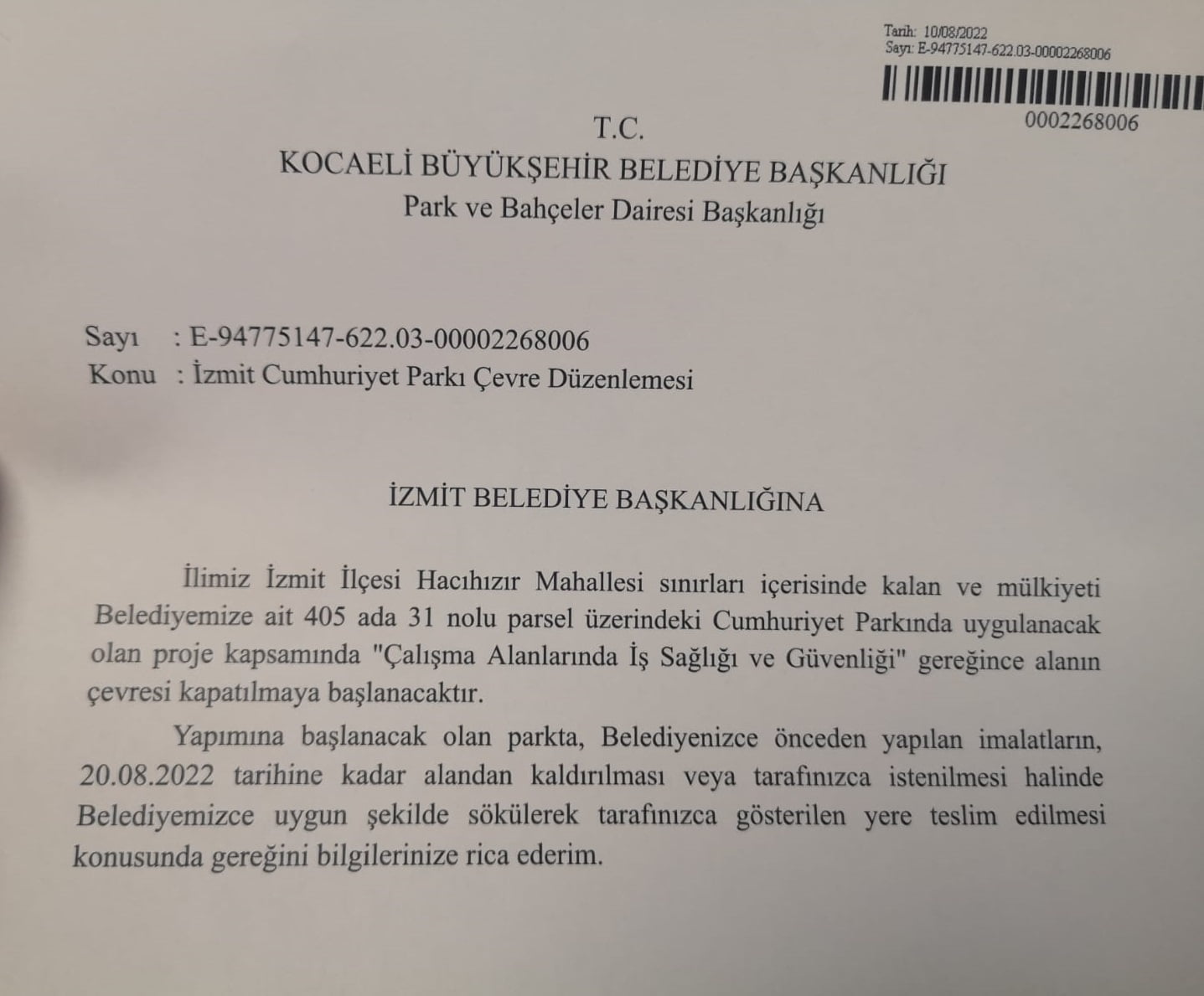 izmit belediyesi