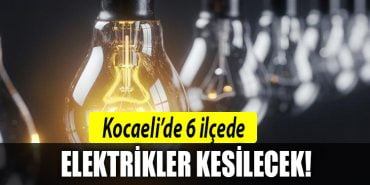 19 agustos kocaeli elektrik kesintisi