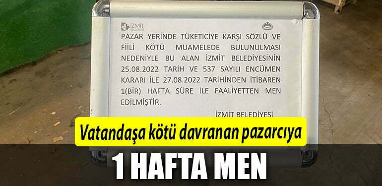 PAZARCI 1 HAFTA MEN