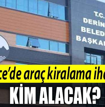 derince belediyesi arac kiralama