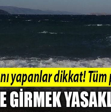 kandira denize girmek yasak 1