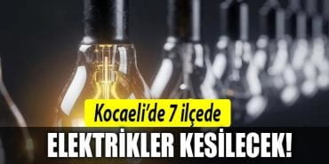 kocaeli 11 agustos elektrik kesintisi