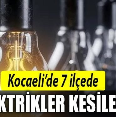 kocaeli 11 agustos elektrik kesintisi
