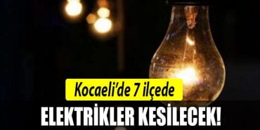kocaeli 13 agustos elektrik kesintisi