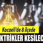 kocaeli 14 agustos elektrik kesintisi