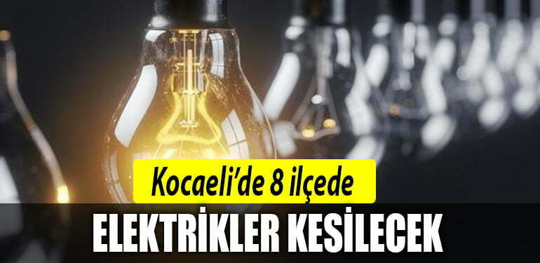 kocaeli 14 agustos elektrik kesintisi
