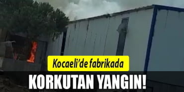 kocaeli fabrika yangin