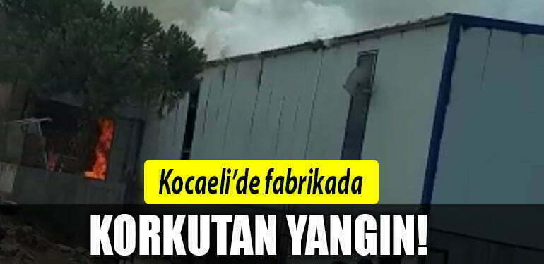 kocaeli fabrika yangin