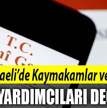 kocaeli kaymakamlar degisti