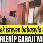 sinirlenip garaji yakti