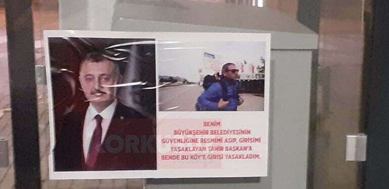 büyükakın köye girişi yasaklandı