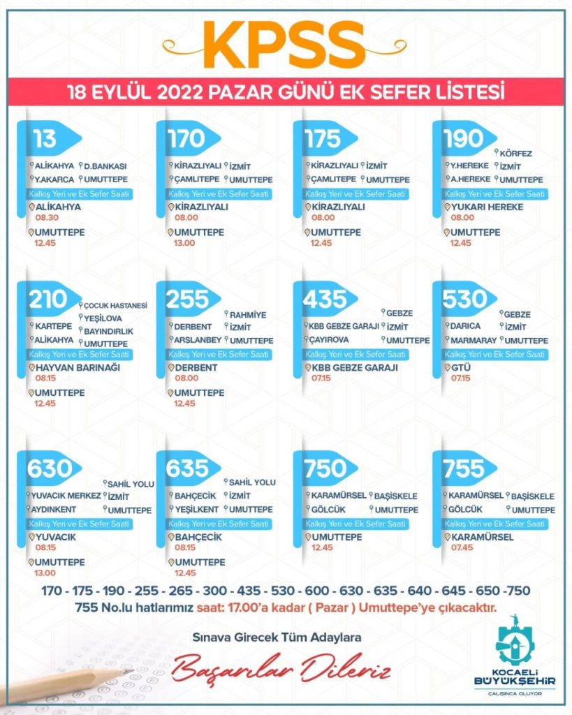 Buyuksehirden KPSS icin ek sefer