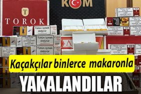 KACAKCILAR BINLERCE MAKARONLA YAKALANDILAR