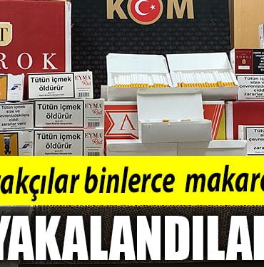 KACAKCILAR BINLERCE MAKARONLA YAKALANDILAR