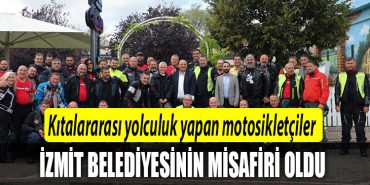 Kitalararasi yolculuk yapan motosikletciler Izmit Belediyesinin misafiri oldular 2