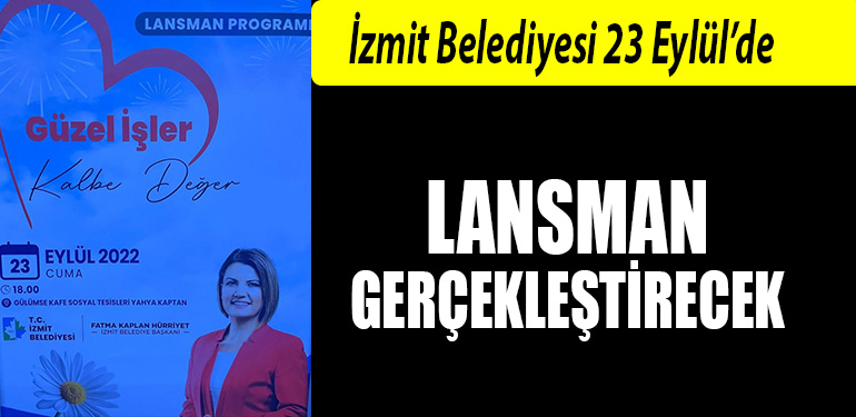 izmit belediyesi lansman