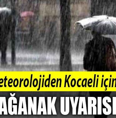 kocaeli saganak uyarisi