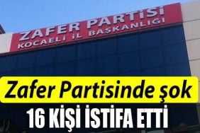 zafer partisi istifa kocaeli