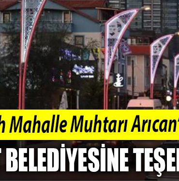 Alikahya Fatih Mahalle Muhtari Aricandan Izmit Belediyesine tesekkur 1