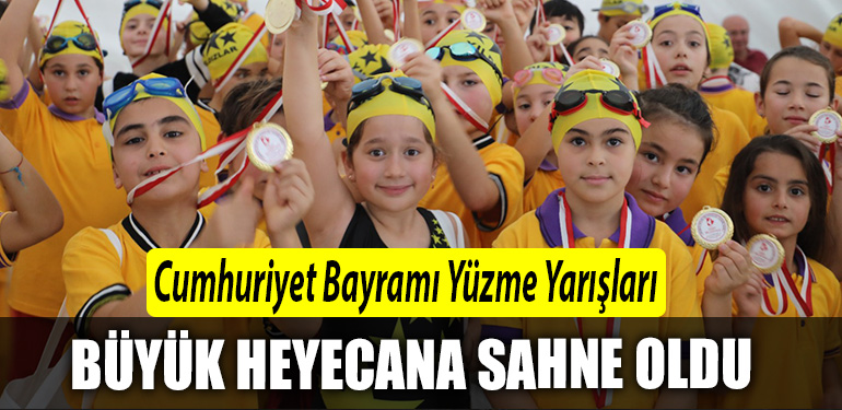 Cumhuriyet Bayrami Yuzme Yarislari buyuk heyecana sahne oldu 4