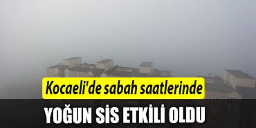 KOCAELI SABAH SIS ETKILI OLDU
