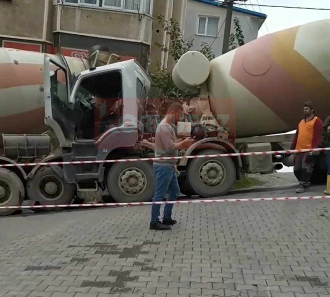 beton mikseri gebze freni patladi