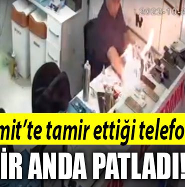 izmit telefon patladi