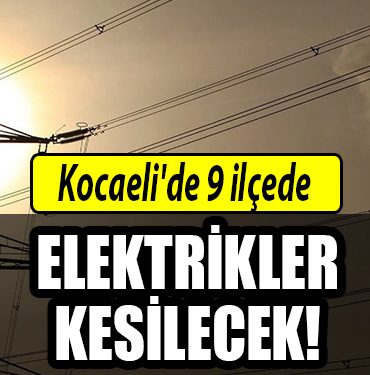 kocaeli 24 ekim elektrik kesintisi
