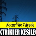 kocaeli 25 ekim elektrik kesintisi