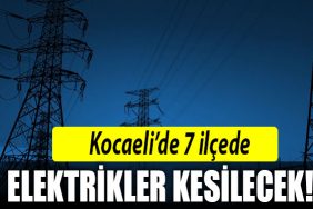 kocaeli 25 ekim elektrik kesintisi