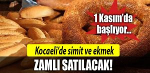 kocaeli ekmek ve simit zam