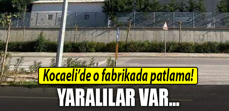 kocaeli fabrika patlama