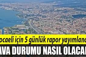 kocaeli hava durumu 3