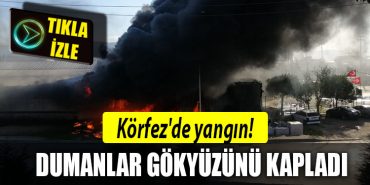 kocaeli korfez yangin