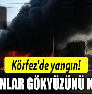 kocaeli korfez yangin