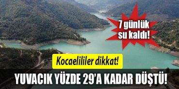 kocaeli yuvacik baraji