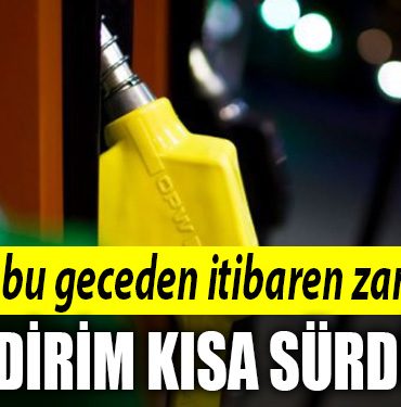 motorin indirim