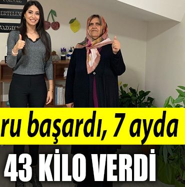 zoru basardi 7 ayda 43 kilo verdi