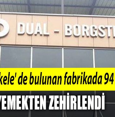 Basiskele de bulunan fabrikada 94 isci yemekten zehirlendi
