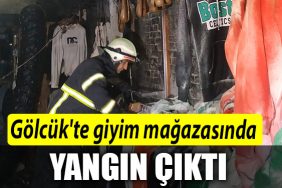 Golcuk giyim magazasi yangin