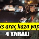 KOCAELI LUKS ARAC KAZA YAPTI 4 YARALI