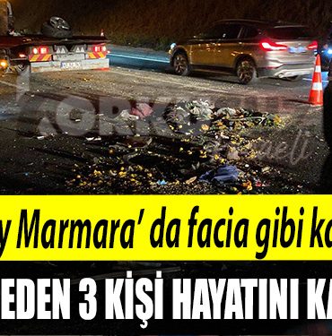 Kocaeli de facia gibi kaza. Ayni aileden 3 kisi hayatini kaybetti