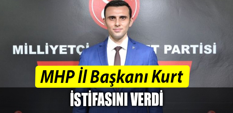 MHP Kocaeli Il Baskani Yunus Emre Kurt istifa dilekcesini verdi