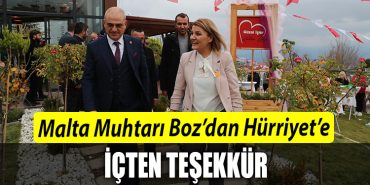 Malta Muhtari Bozdan Hurriyete tesekkur
