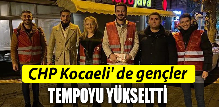 chp kocaeli de gencler sahada