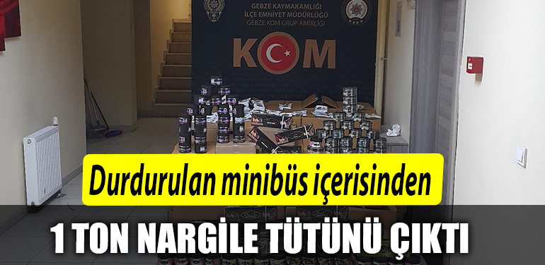 kocaeli kacak nargile 1 ton