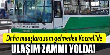 kocaeli ulasim zam