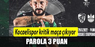 kocaelispor diyarbekirspor parola 3 puan