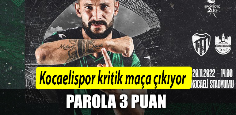 kocaelispor diyarbekirspor parola 3 puan