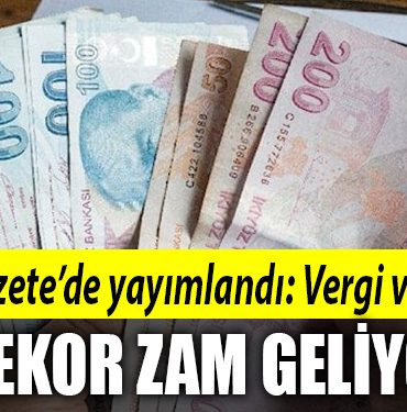 vergi zam harc